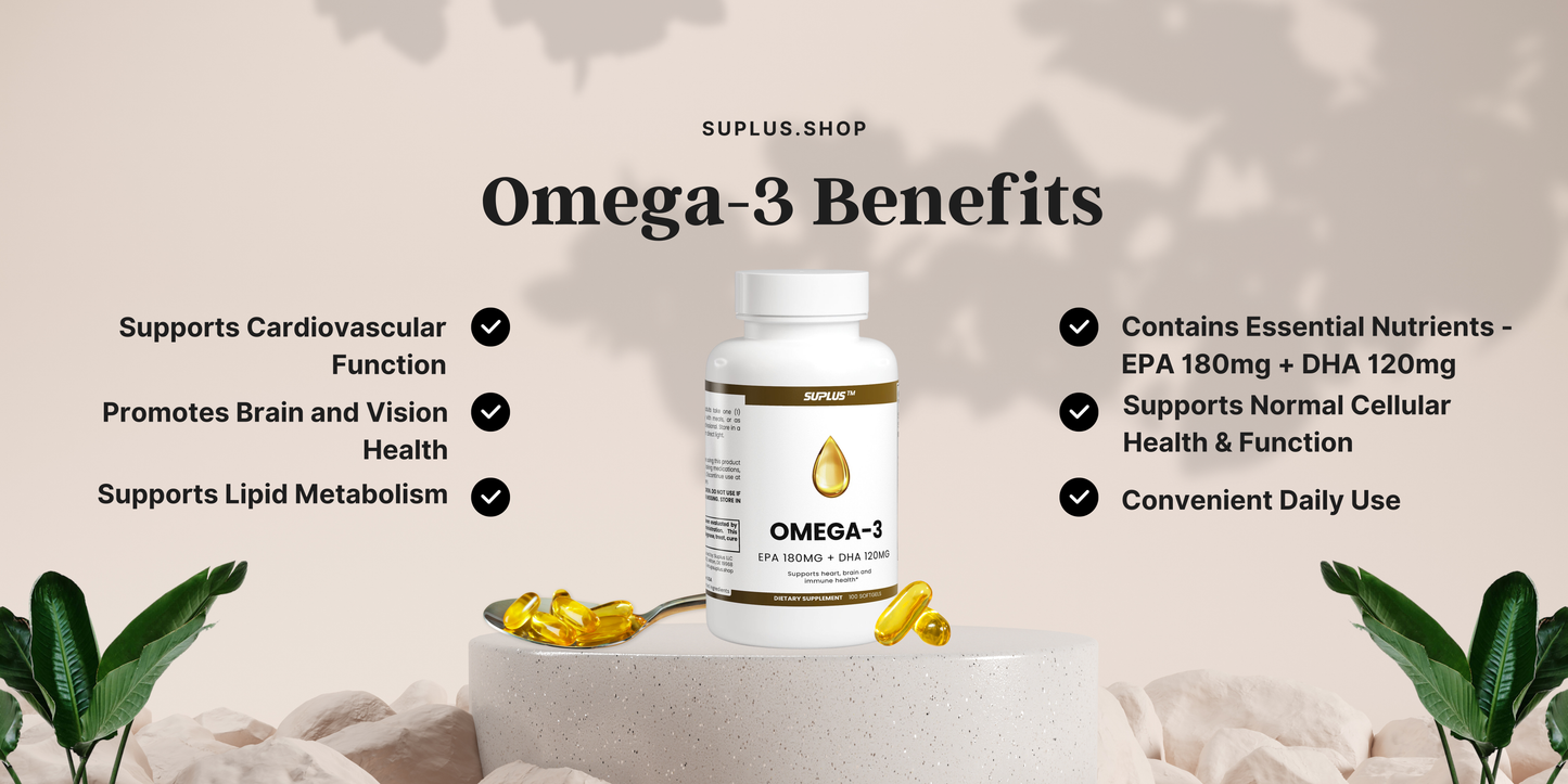 Omega-3 EPA 180mg + DHA 120mg