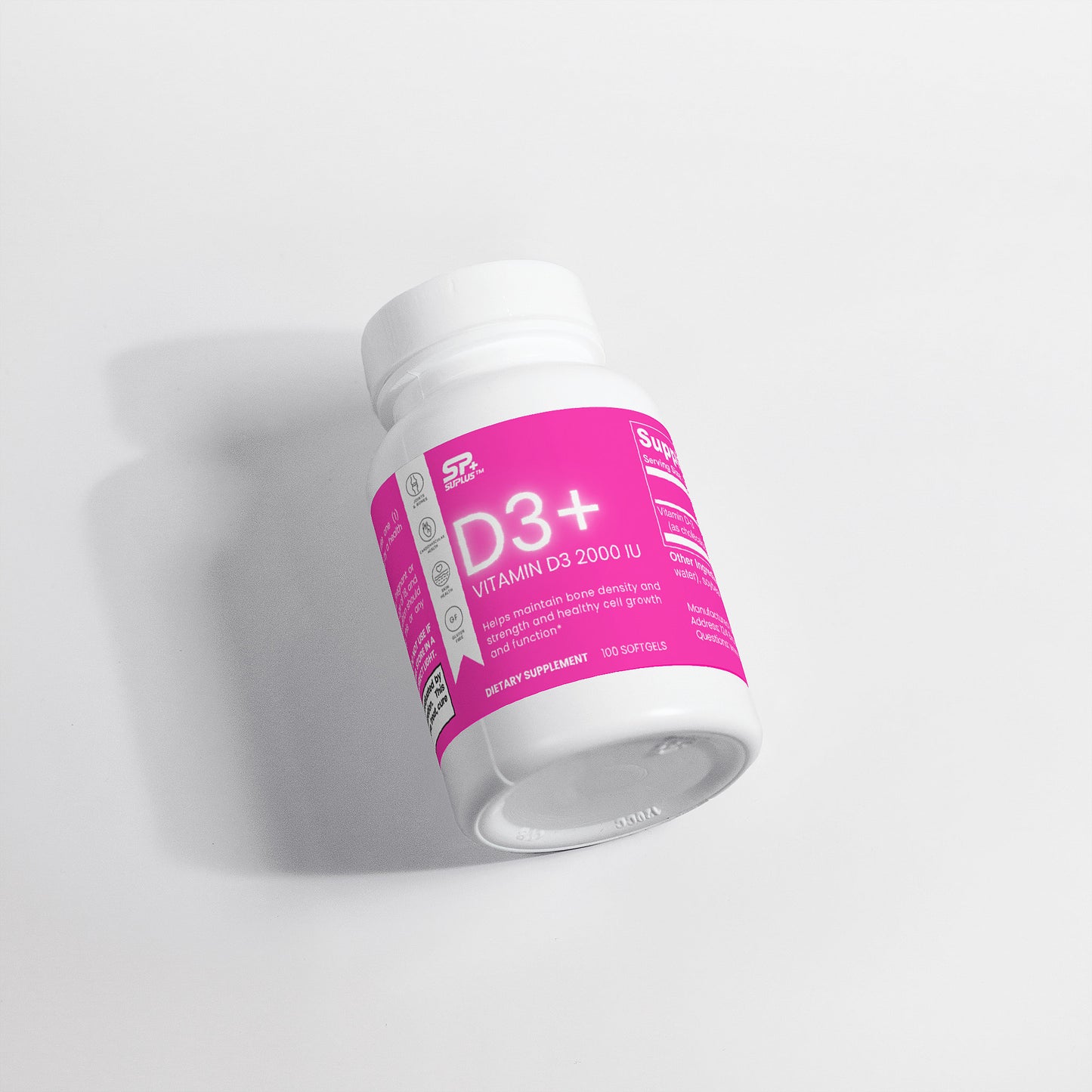 D3+ Vitamin D3 2,000 IU