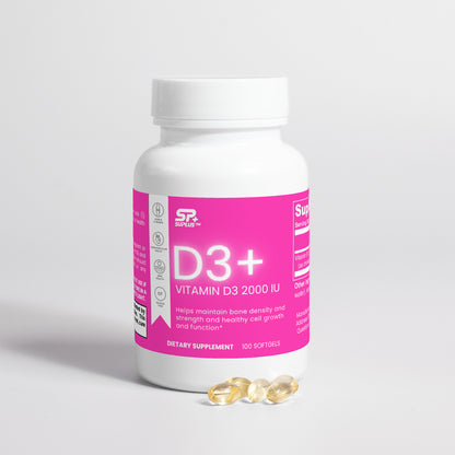 D3+ Vitamin D3 2,000 IU
