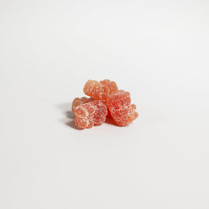GlowBEARS multivitamin gummies for daily wellness in a delicious strawberry chew.